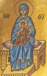 Madonna og barn, Kykkos-klosteret, Troodos-bjergene, Cypern (mosaik)